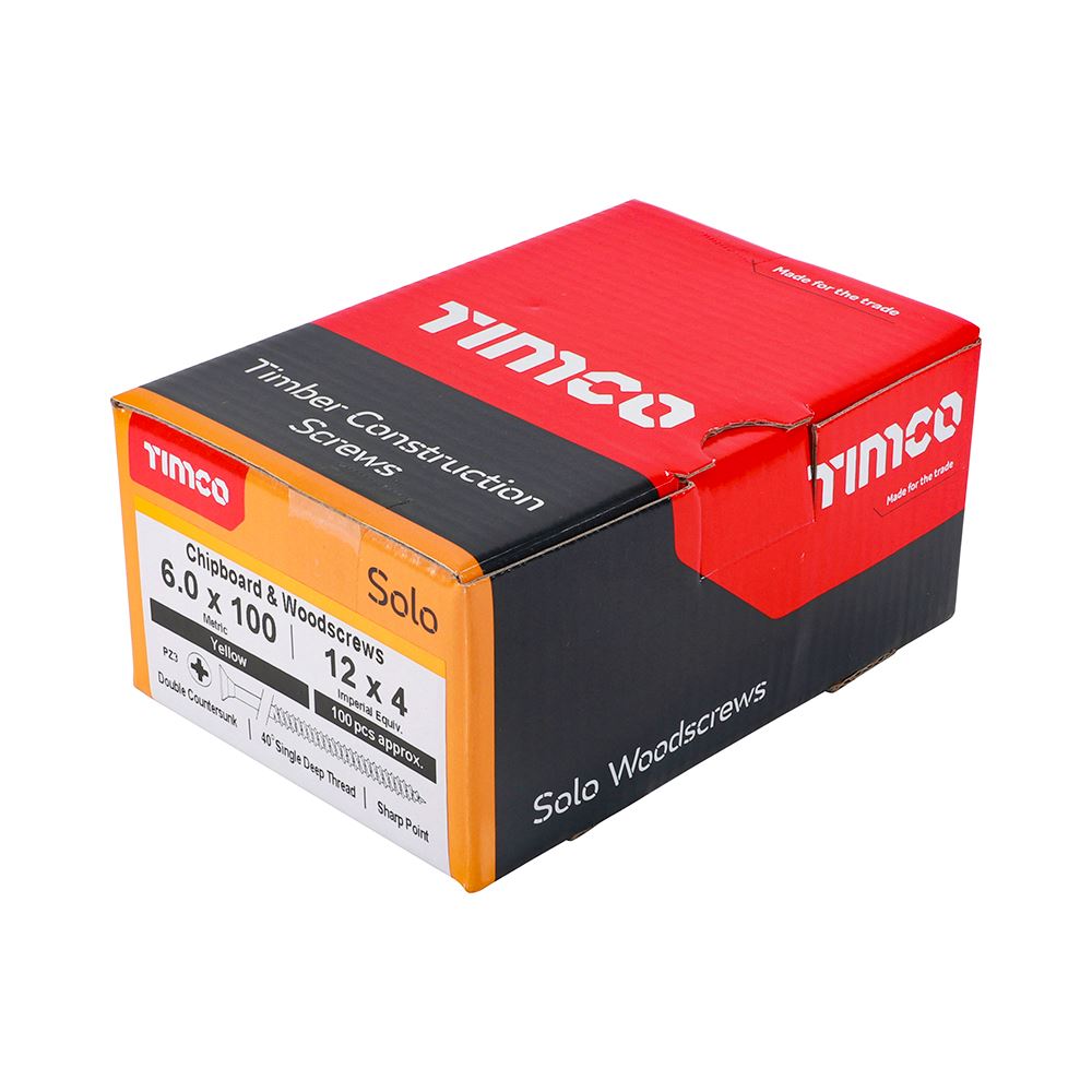 Timco - Solo Chipboard & Wood Screws - PZ - Double Countersunk. Various Sizes - Picture 165 of 178