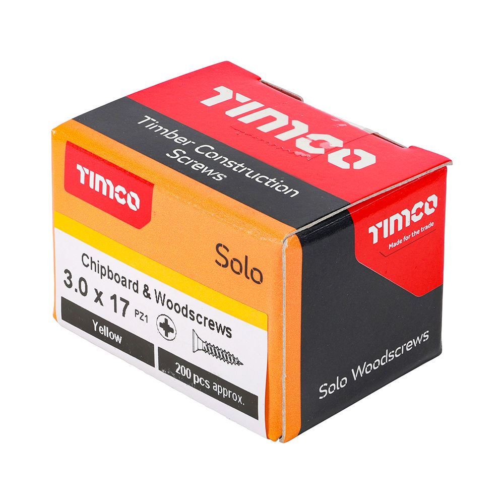 Timco - Solo Chipboard & Wood Screws - PZ - Double Countersunk. Various Sizes - Picture 9 of 178