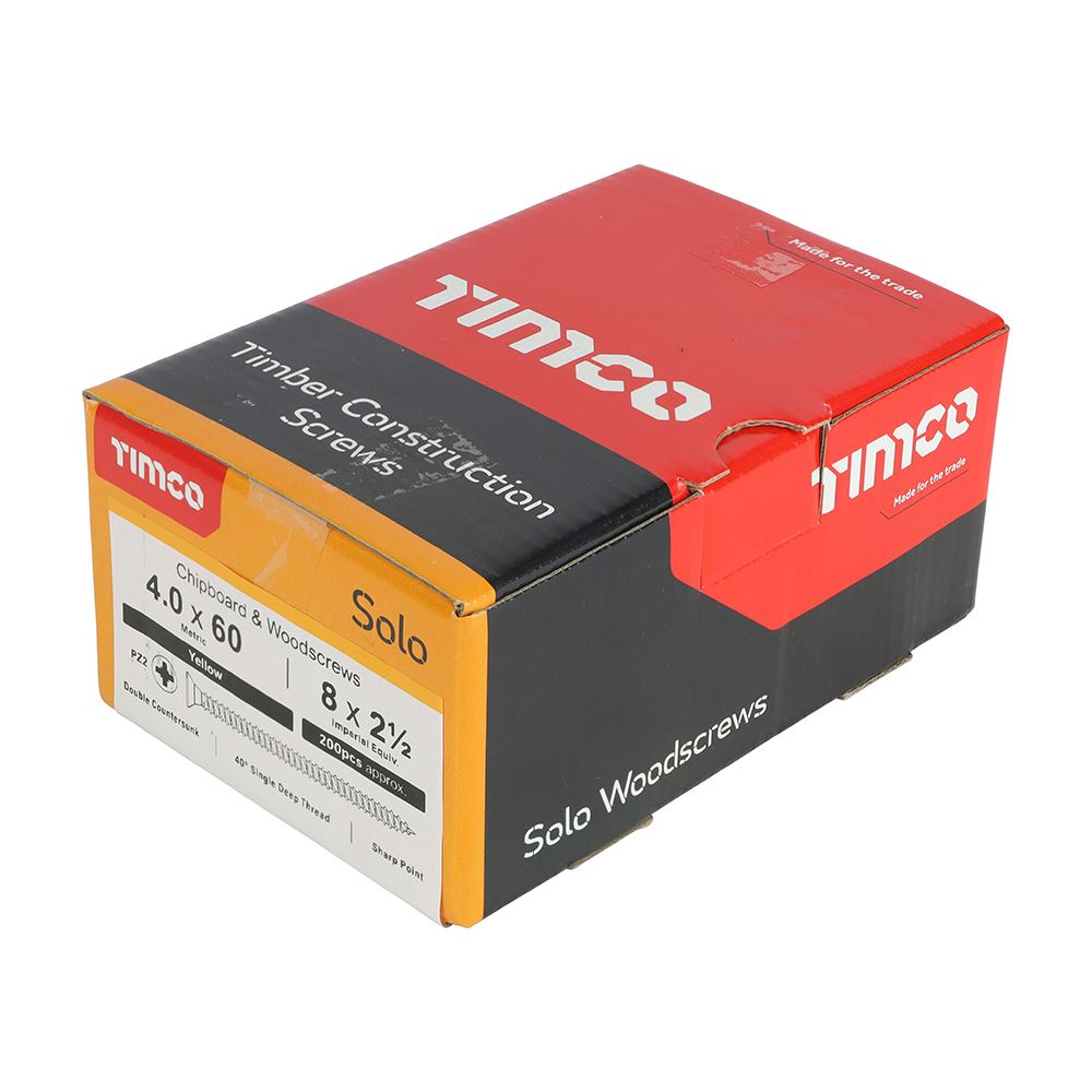 Timco - Solo Chipboard & Wood Screws - PZ - Double Countersunk. Various Sizes - Picture 74 of 178
