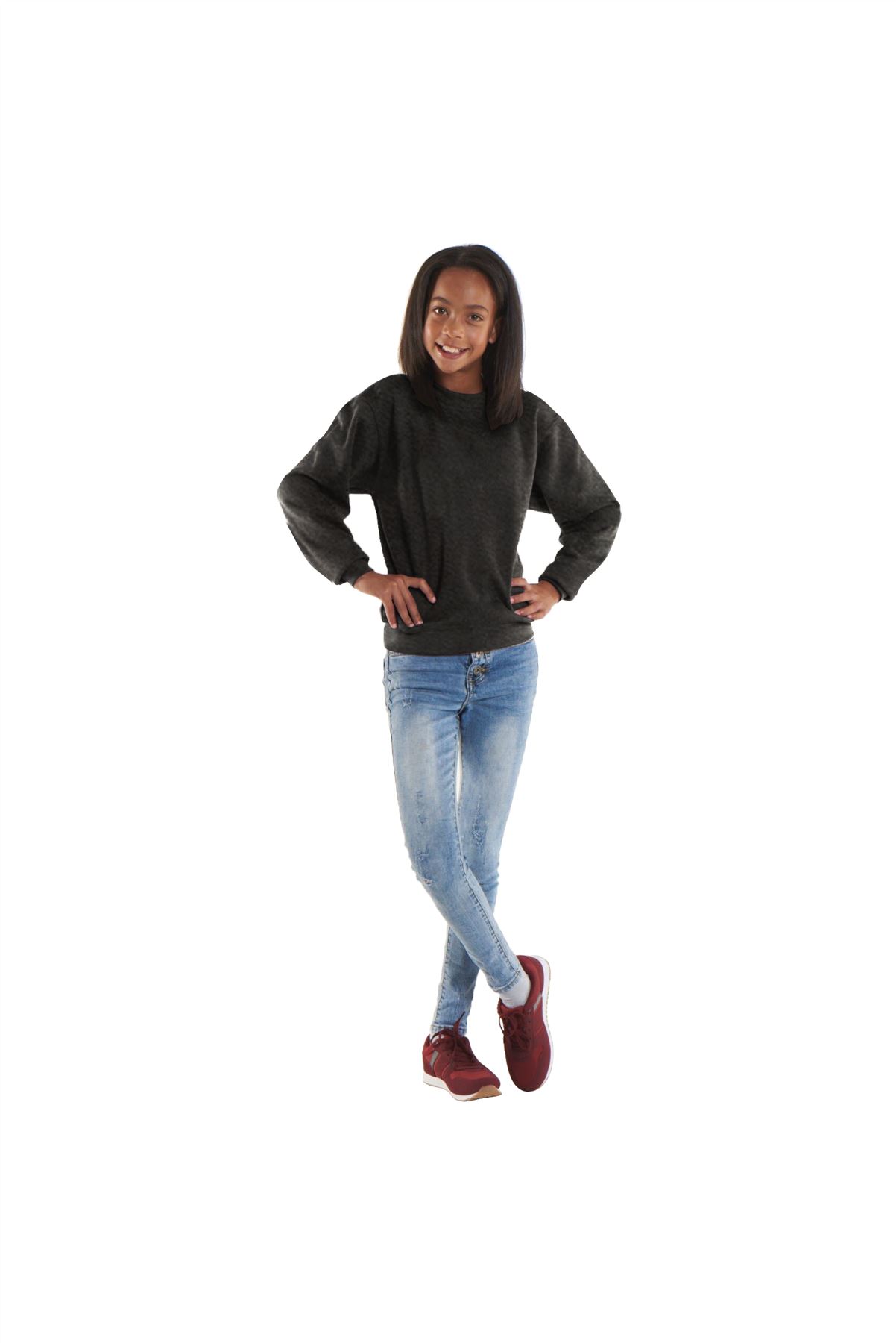 Uneek - The UX Children/Kids Sweatshirt/Jumper - Picture 6 of 13