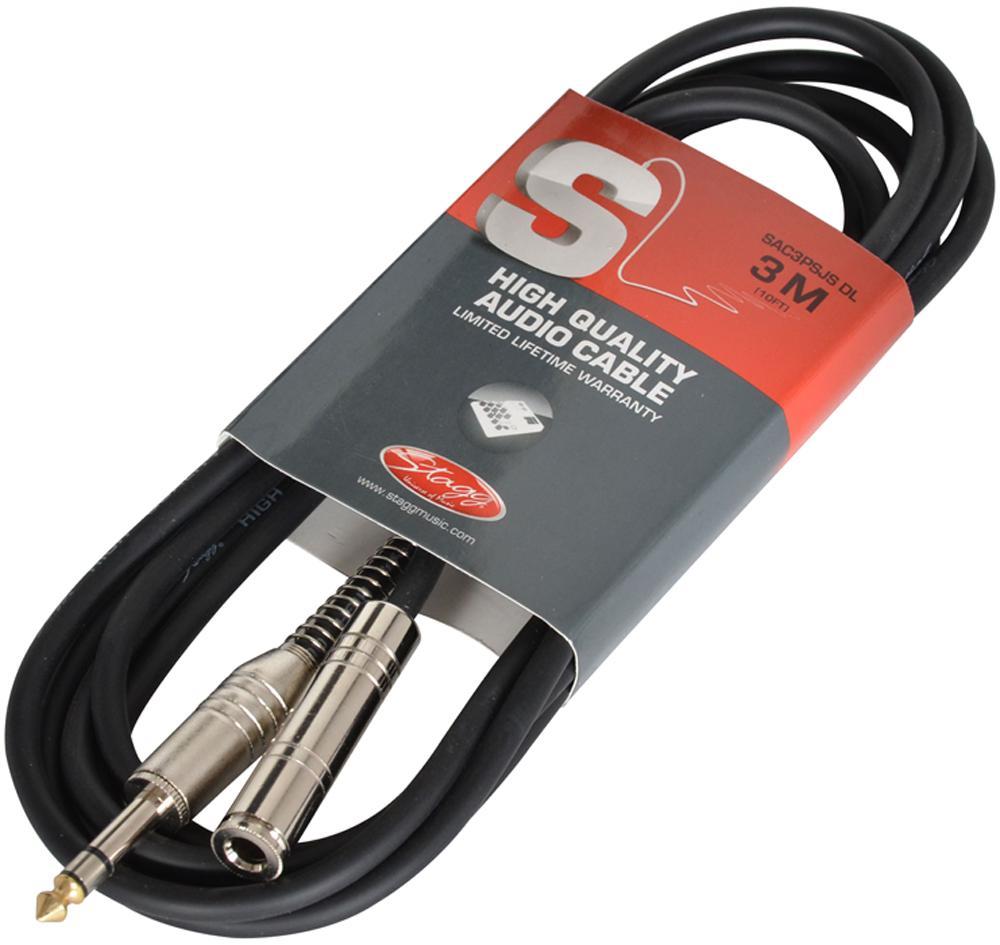 STAGG - Cavo Jack Da 6,35 Mm (1/4") Maschio A Femmina 3 M Nero - Foto 8