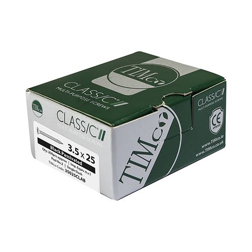 Timco Classic Mehrzweck schwarze Schrauben PZ2 Doppel Senkbox von 200 - Bild 15 von 15