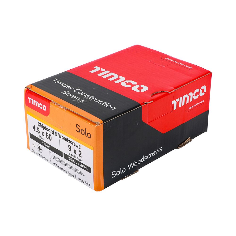 Timco - Solo Chipboard & Wood Screws - PZ - Double Countersunk. Various Sizes - Picture 98 of 178