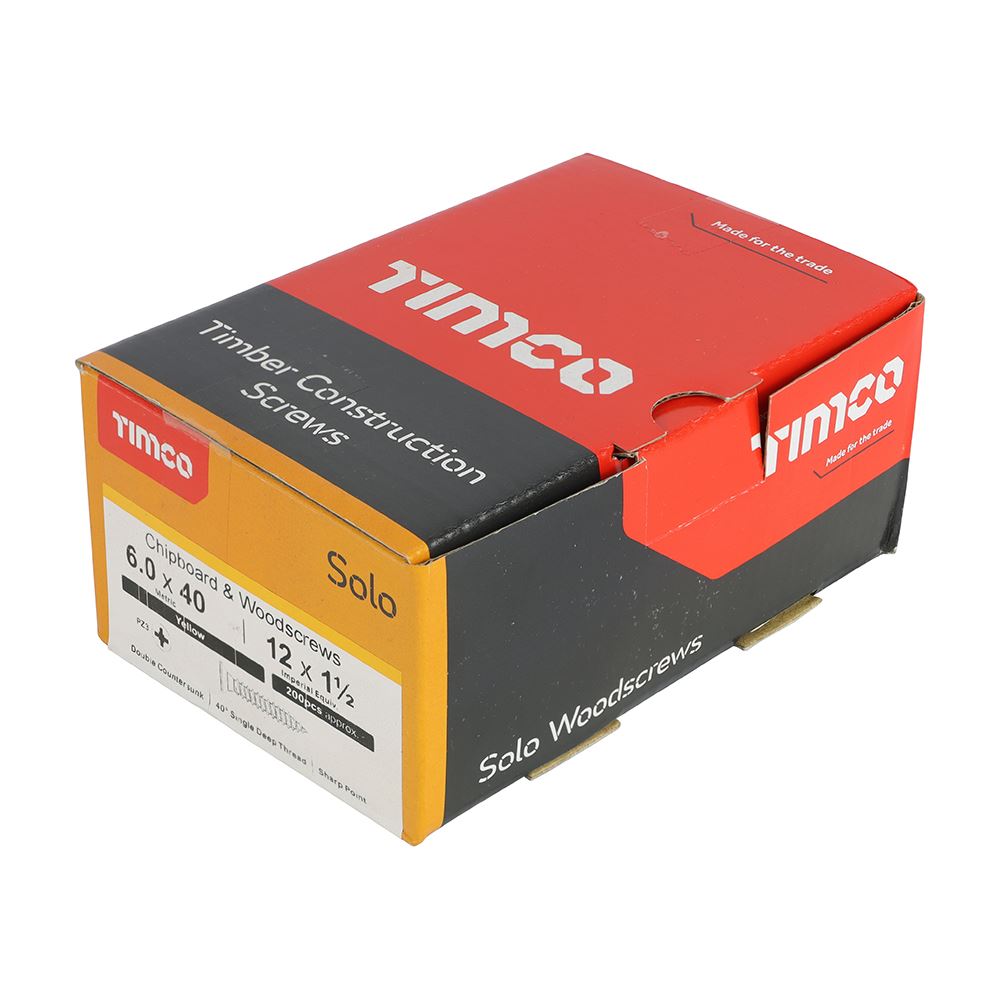 Timco - Solo Chipboard & Wood Screws - PZ - Double Countersunk. Various Sizes - Picture 147 of 178