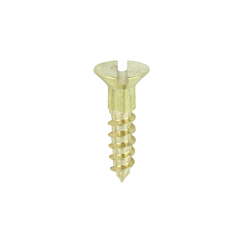 Timco Solid Brass Wood Timber Screws Slotted Countersunk Various Sizes Available - Picture 4 of 55