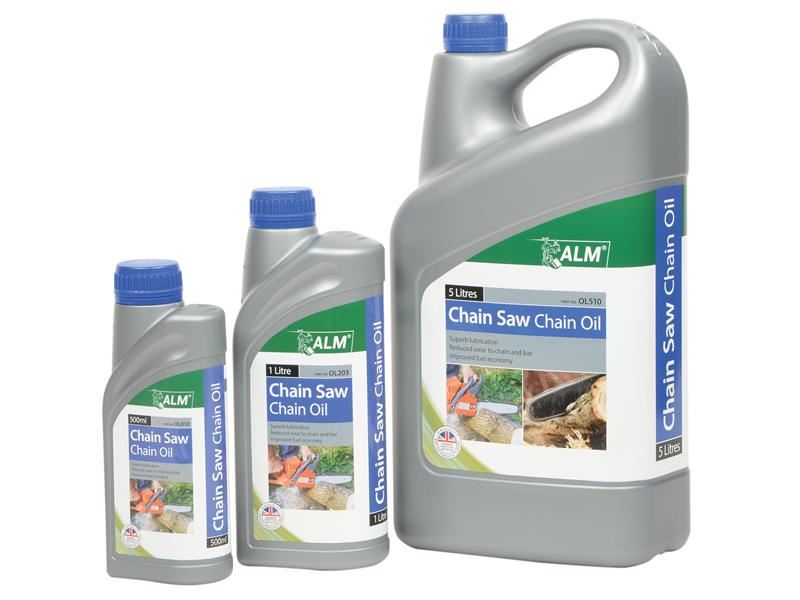 Alm ALM OL010 Olio Per Motosega Lunga Catena - 500 Ml, Lubrificante Con Additivi Extreme Pressure, Prodotto UK