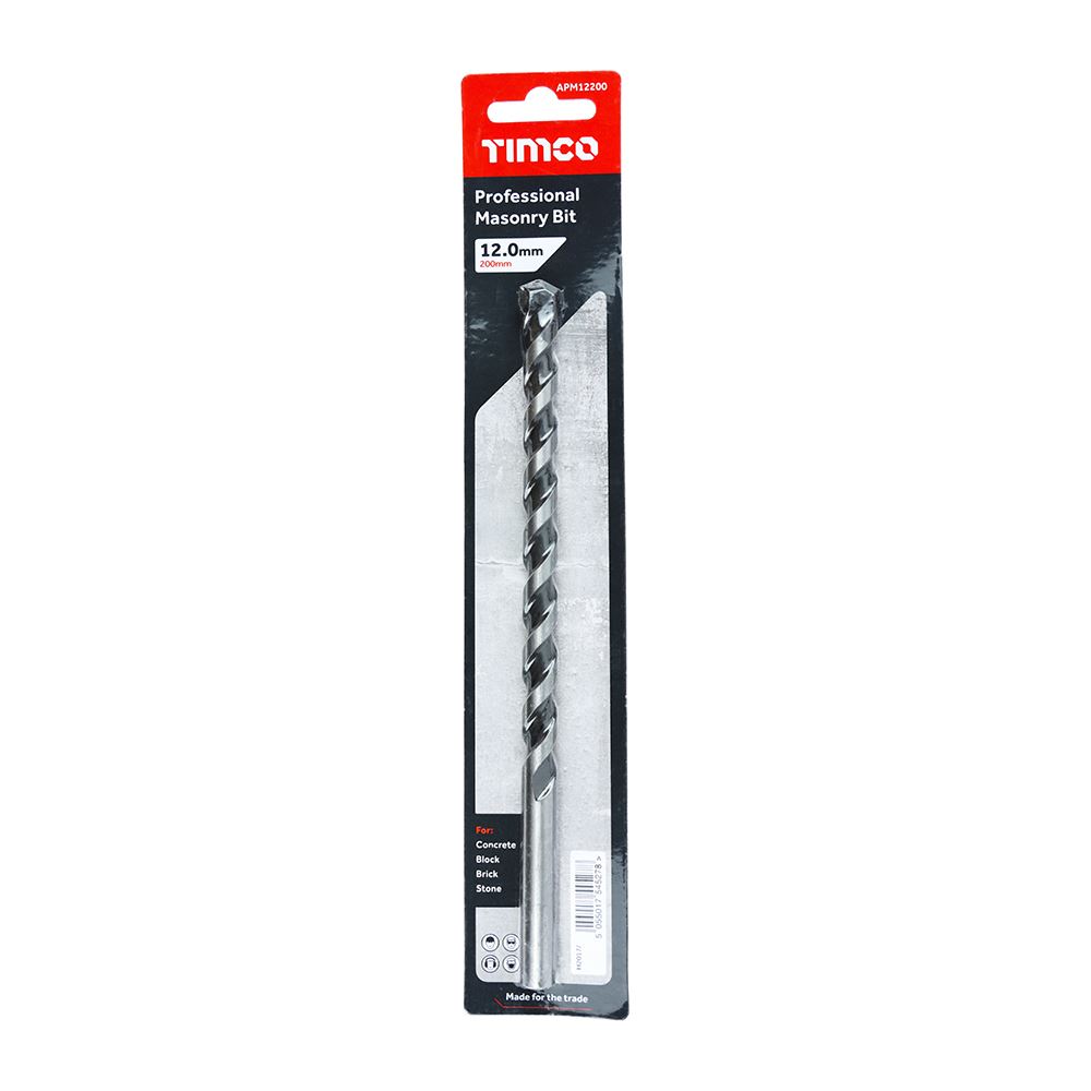 Timco - Premium Quality Professional Masonry Bit, Hardened Carbon Steel - 1 Each - Picture 53 of 75