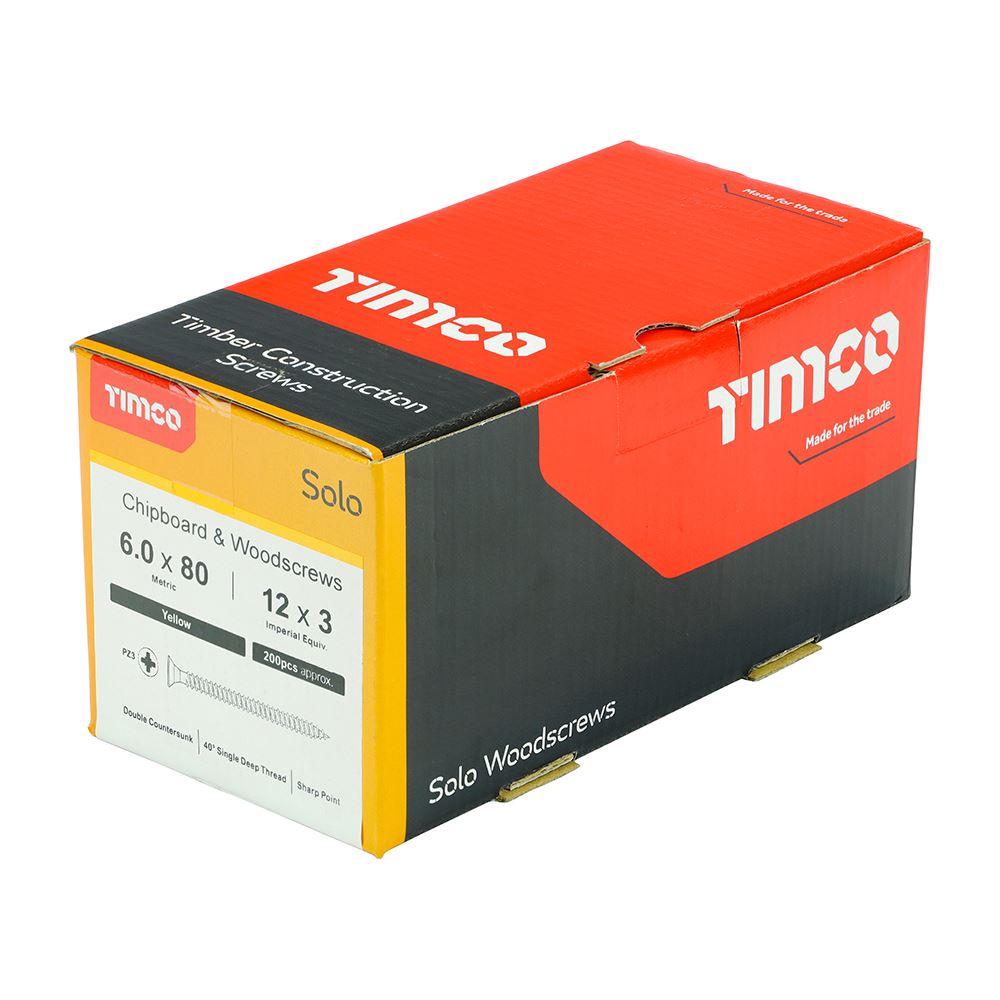 Timco - Solo Chipboard & Wood Screws - PZ - Double Countersunk. Various Sizes - Picture 159 of 178