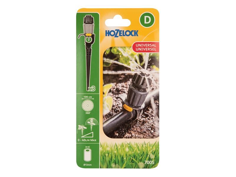 Hozelock Piquet Support Pour Micro-tube 4 Mm – Arrosage Jardin – Lot De 10 – Résistant UV