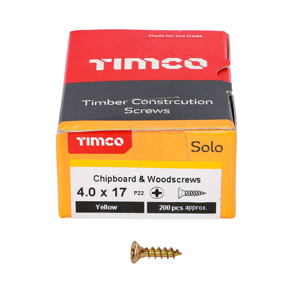 Timco - Solo Chipboard & Wood Screws - PZ - Double Countersunk. Various Sizes - Picture 52 of 178