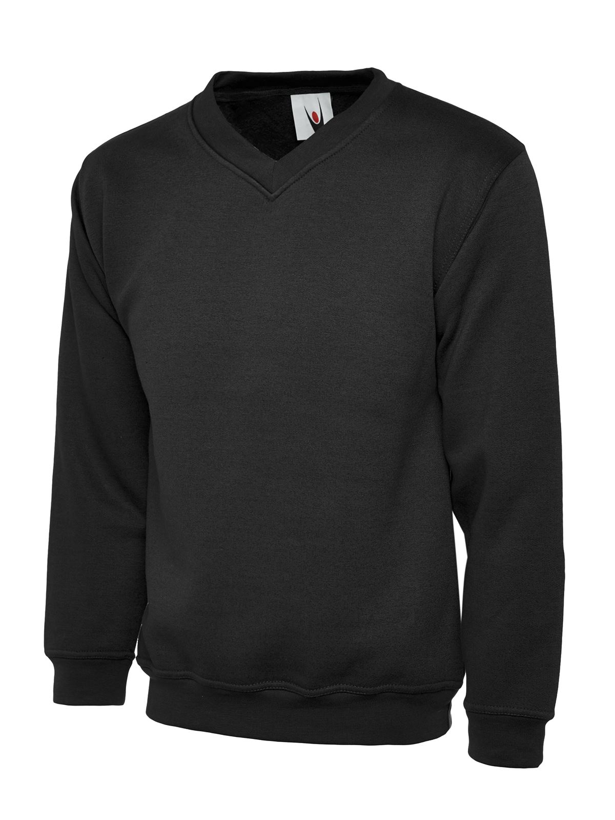 Uneek - Childrens V Neck Sweatshirt/Jumper - 50% Polyester 50% Cotton - Picture 4 of 12