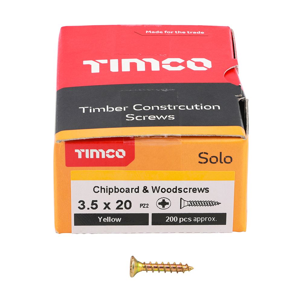 Timco - Solo Chipboard & Wood Screws - PZ - Double Countersunk. Various Sizes - Picture 31 of 178