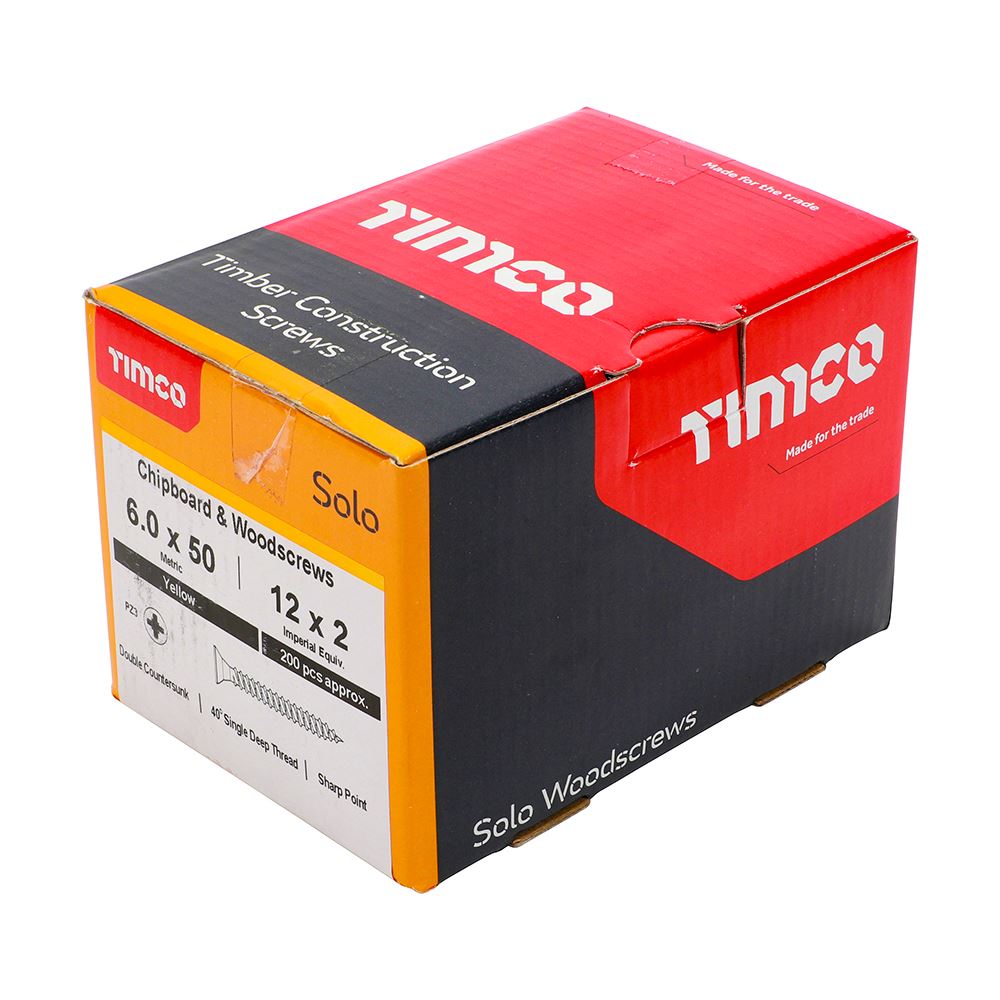 Timco - Solo Chipboard & Wood Screws - PZ - Double Countersunk. Various Sizes - Picture 150 of 178