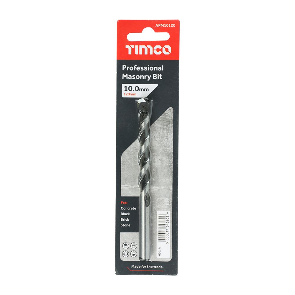 Timco - Premium Quality Professional Masonry Bit, Hardened Carbon Steel - 1 Each - Picture 41 of 75