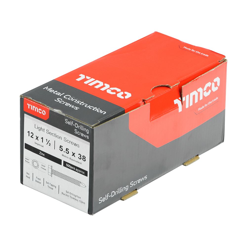 Timco Metall Bauleuchte Querschnitt Dachschrauben Sechskant selbstbohrendes Zink - Bild 13 von 24