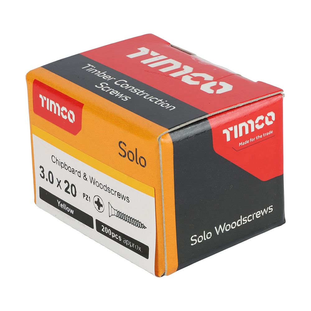 Timco - Solo Chipboard & Wood Screws - PZ - Double Countersunk. Various Sizes - Picture 12 of 178
