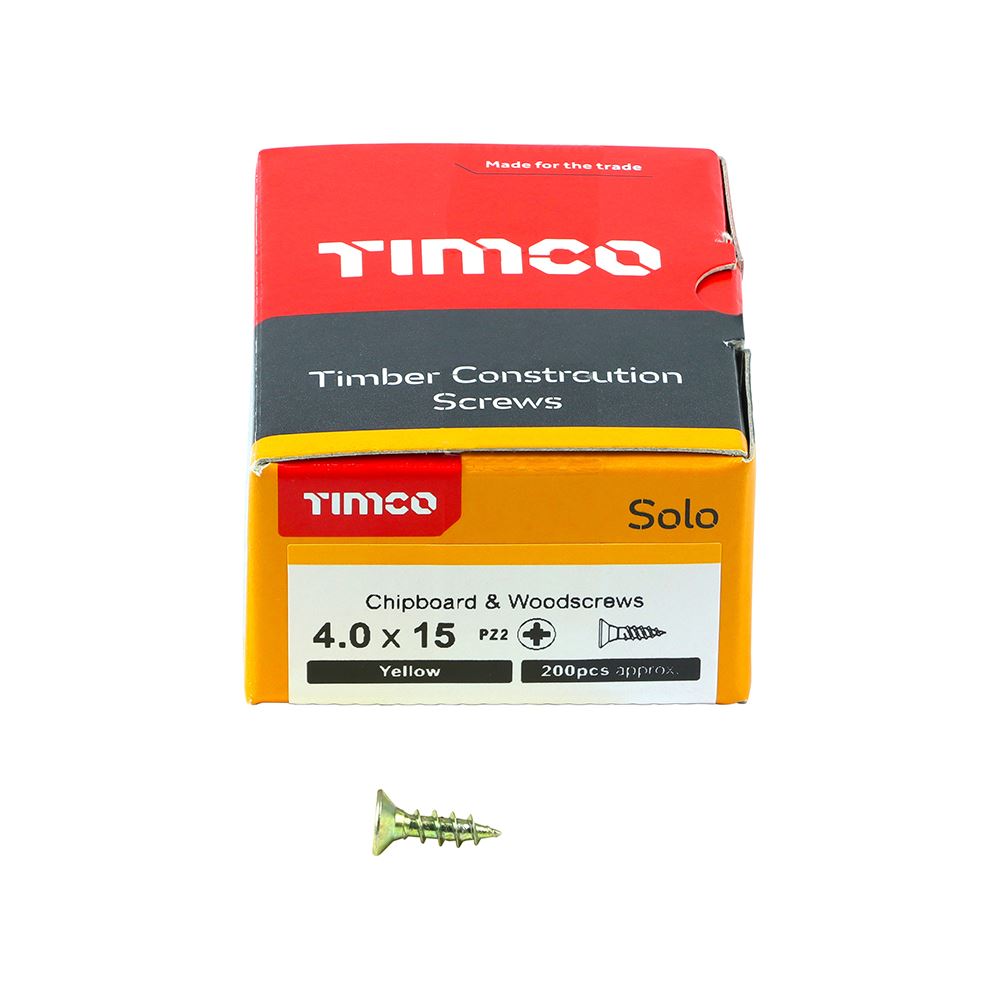 Timco - Solo Chipboard & Wood Screws - PZ - Double Countersunk. Various Sizes - Picture 49 of 178