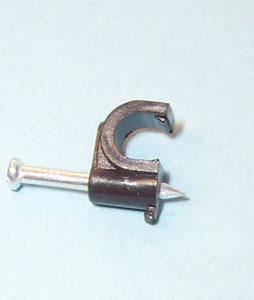 Fermacavi / P-clip diam 6,4 mm NERO per fissare tubi