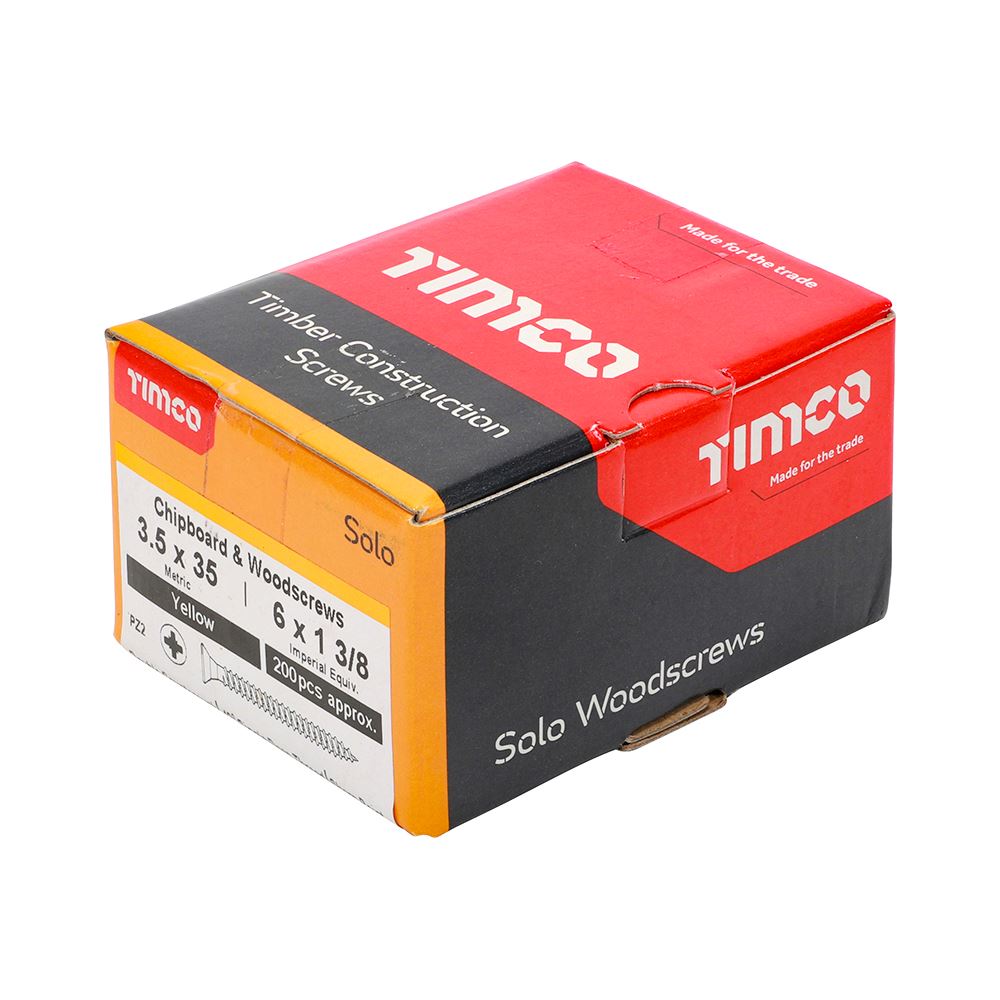 Timco - Solo Chipboard & Wood Screws - PZ - Double Countersunk. Various Sizes - Picture 39 of 178