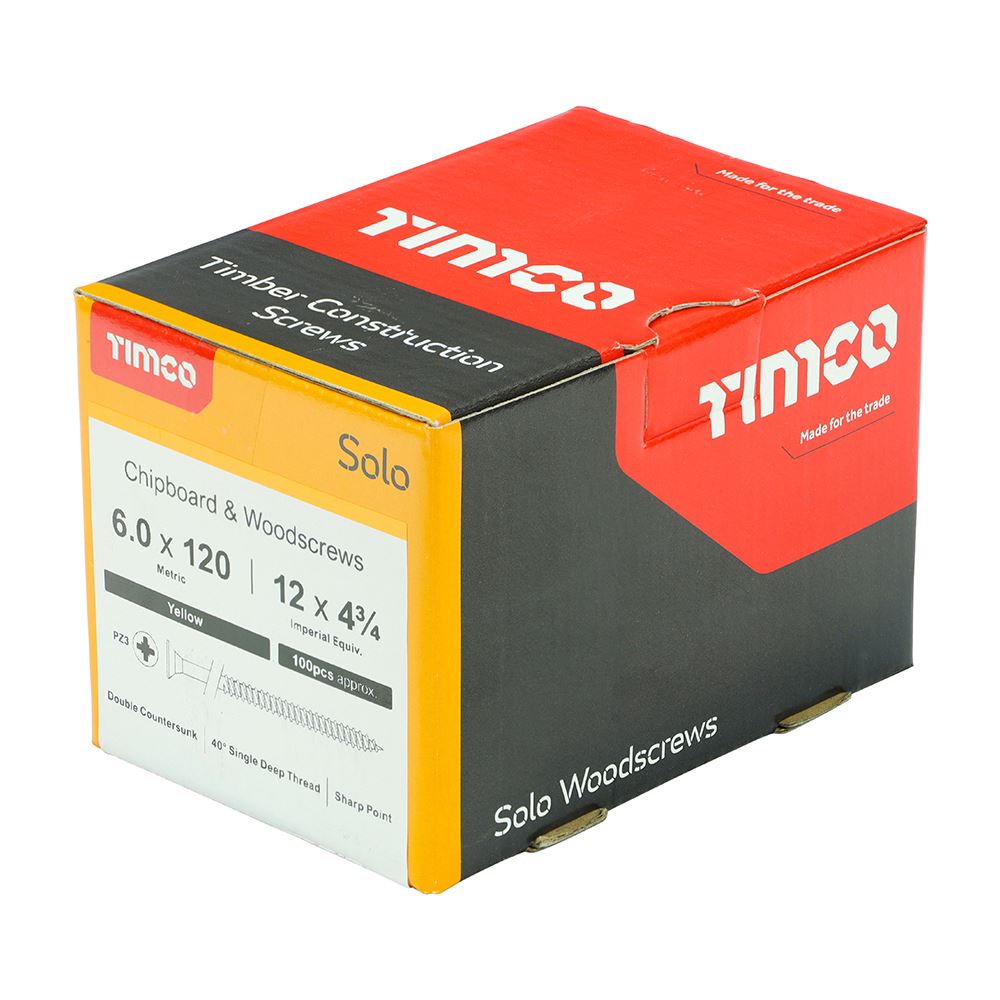 Timco - Solo Chipboard & Wood Screws - PZ - Double Countersunk. Various Sizes - Picture 168 of 178