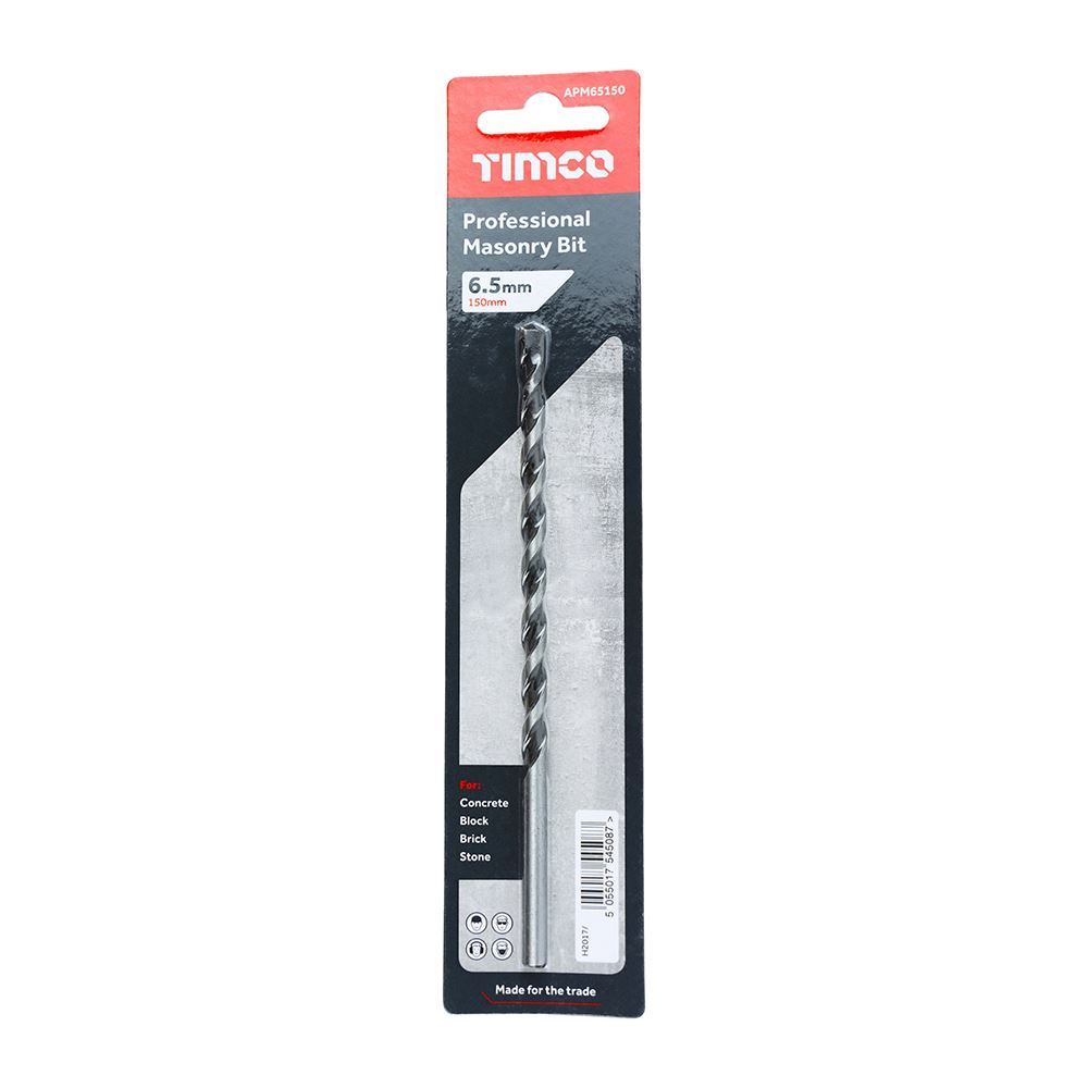 Timco - Premium Quality Professional Masonry Bit, Hardened Carbon Steel - 1 Each - Picture 24 of 75