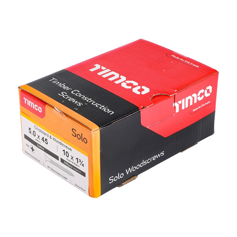 Timco - Solo Chipboard & Wood Screws - PZ - Double Countersunk. Various Sizes - Picture 120 of 178