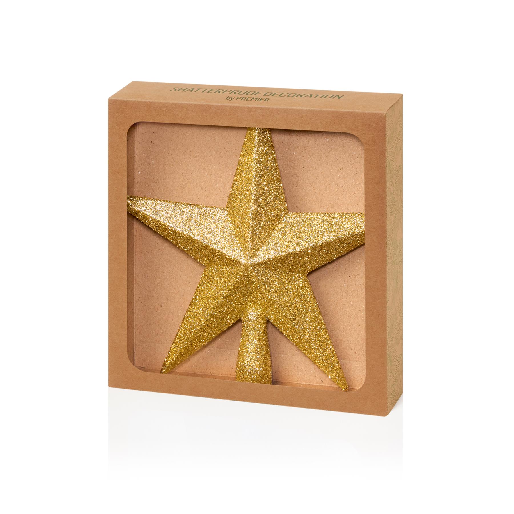Premier - Tree Top Star, Glitter Finish, 20cm - Picture 2 of 4