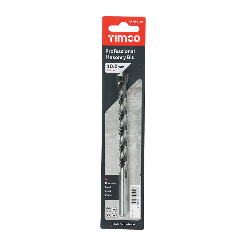 Timco - Premium Quality Professional Masonry Bit, Hardened Carbon Steel - 1 Each - Picture 43 of 75