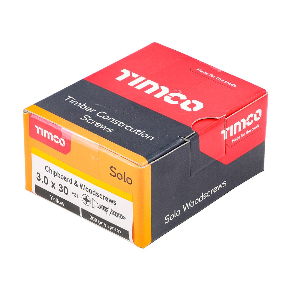 Timco - Solo Chipboard & Wood Screws - PZ - Double Countersunk. Various Sizes - Picture 18 of 178