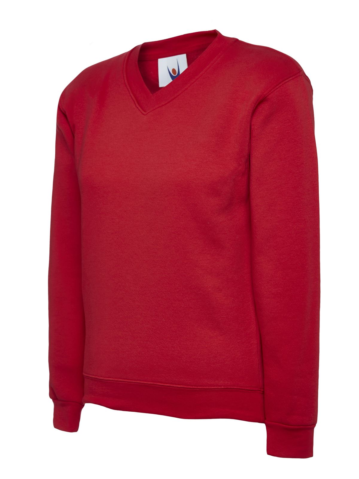 Uneek - Childrens V Neck Sweatshirt/Jumper - 50% Polyester 50% Cotton - Picture 10 of 12