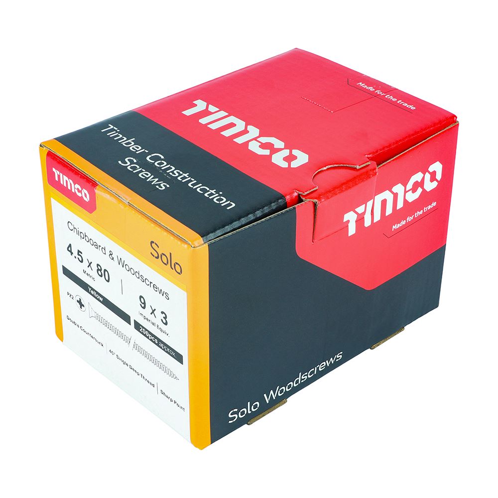 Timco - Solo Chipboard & Wood Screws - PZ - Double Countersunk. Various Sizes - Picture 105 of 178