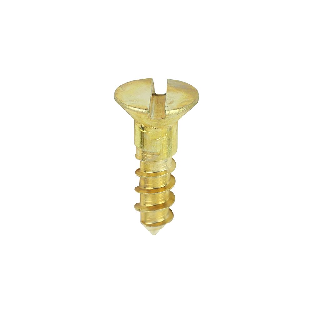 Timco Solid Brass Wood Timber Screws Slotted Countersunk Various Sizes Available - Picture 19 of 55