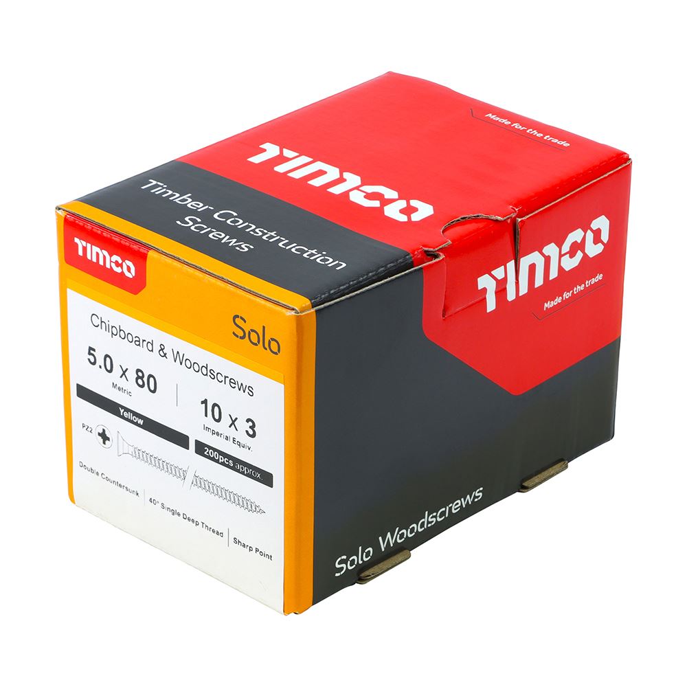 Timco - Solo Chipboard & Wood Screws - PZ - Double Countersunk. Various Sizes - Picture 135 of 178