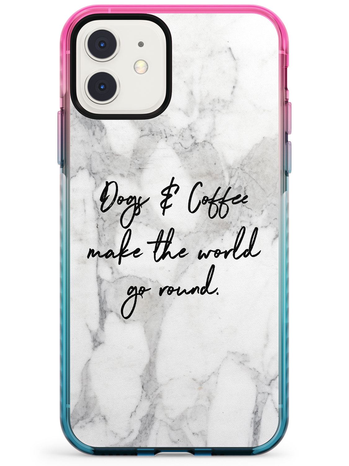 Hunde Und Kaffee Machen Die Welt Sich Drehen Rosa Impact Hulle Fur Iphone Ebay