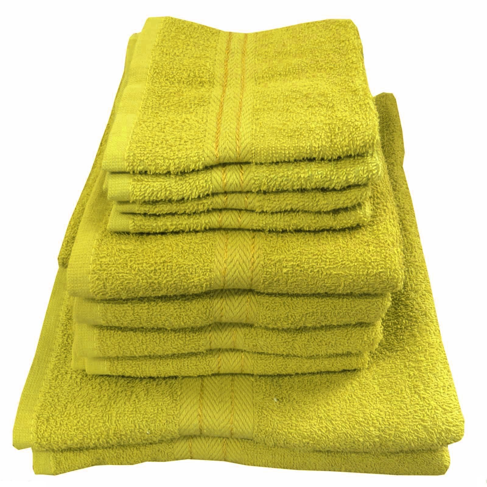 luxury 10 pcs bale set cotton towels soft & comfortable face