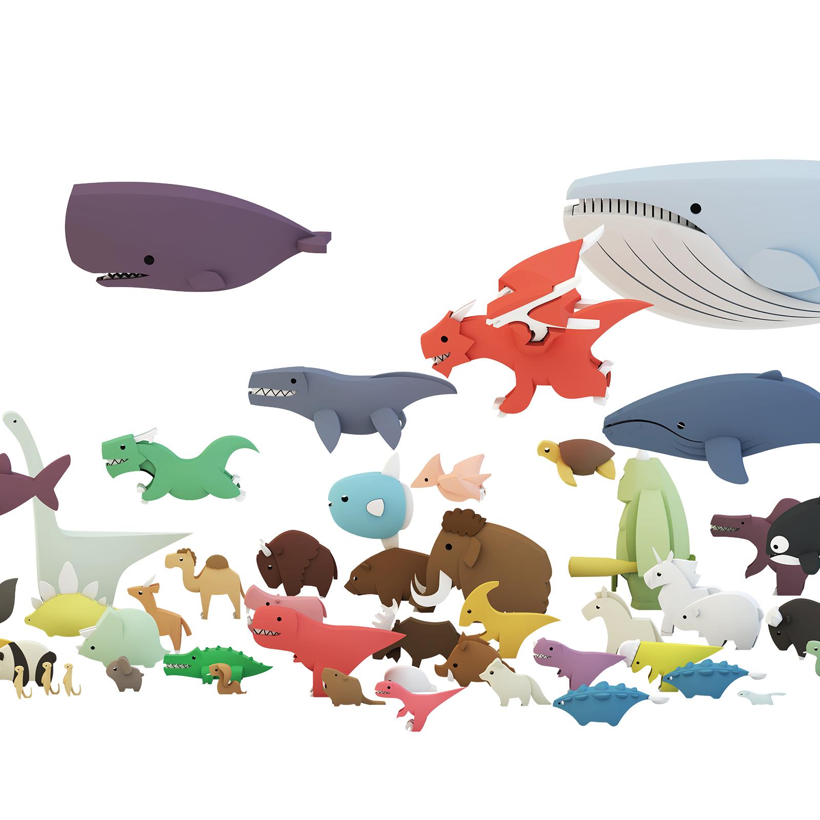 Rompecabezas de dinosaurios 3D dinosaurios magnéticos + juguetes inquietos para bebés - Imagen 53 de 149