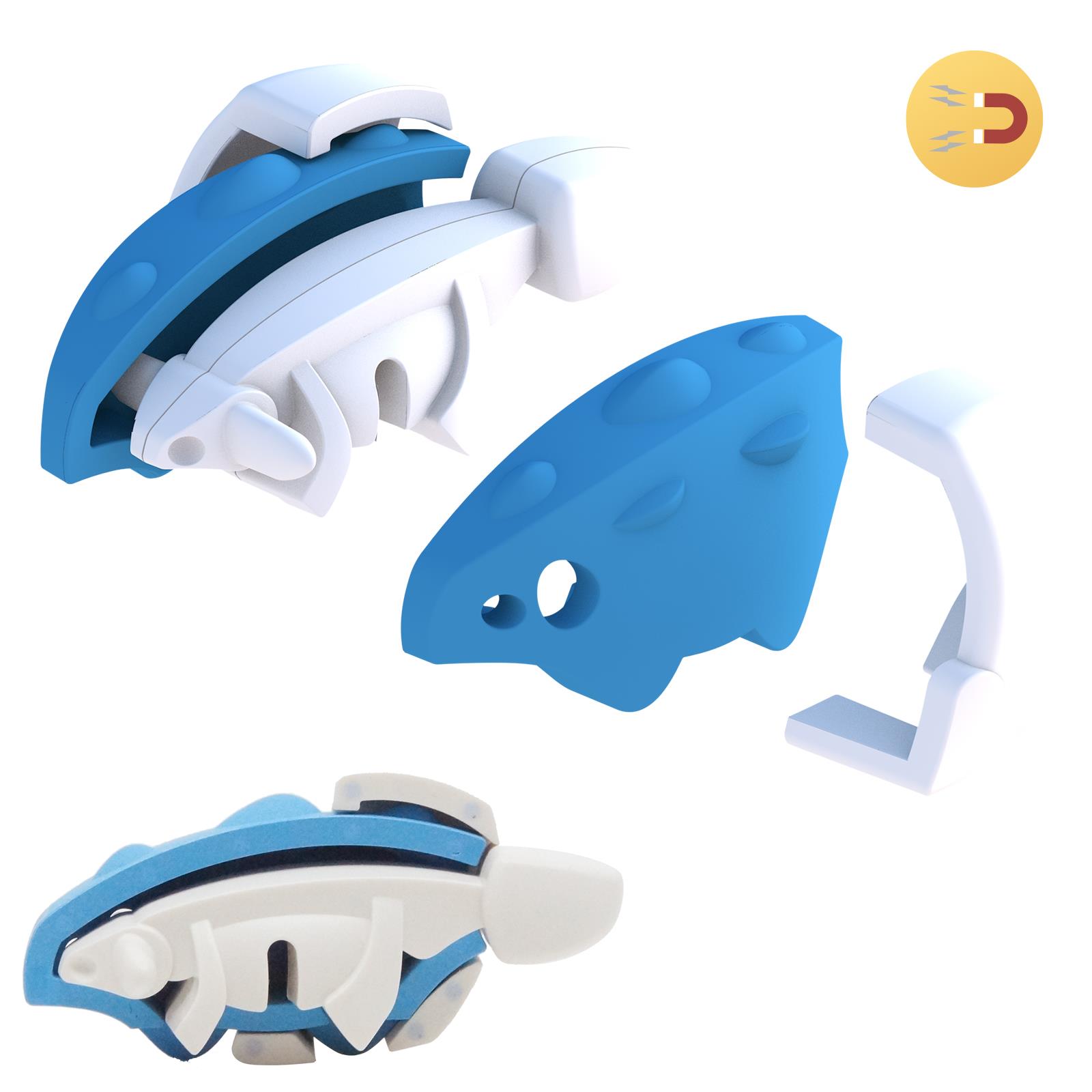 Rompecabezas de dinosaurios 3D dinosaurios magnéticos + juguetes inquietos para bebés - Imagen 24 de 149