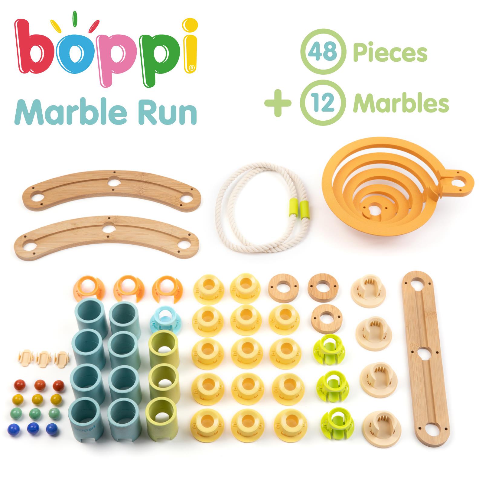Kugelbahn Umweltfreundlich Holz Bambus Rennen Kinder Bildungs Spielset boppi - Bild 60 von 76