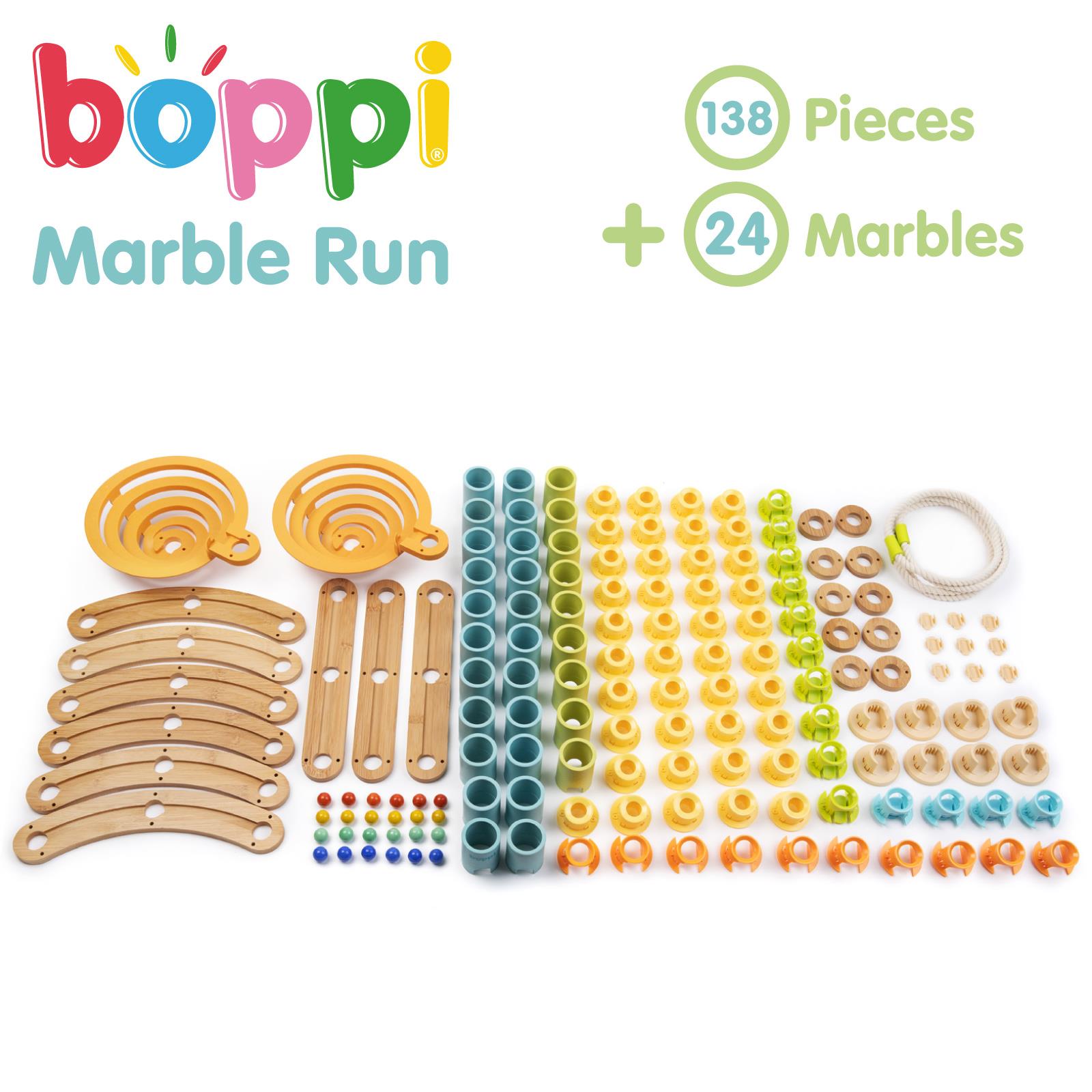 Kugelbahn Umweltfreundlich Holz Bambus Rennen Kinder Bildungs Spielset boppi - Bild 31 von 76