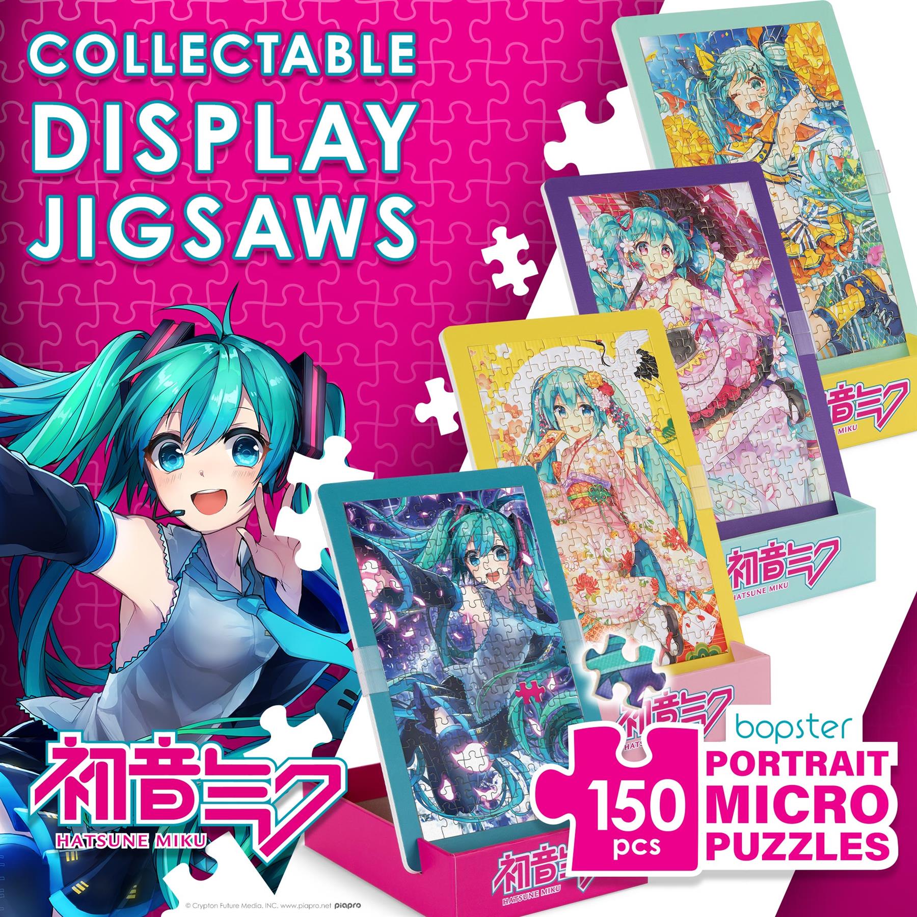 Micro Puzzle Hatsune Miku Retrato Onda 1 150 Piezas Coleccionistas Ídolo Virtual - Imagen 19 de 50