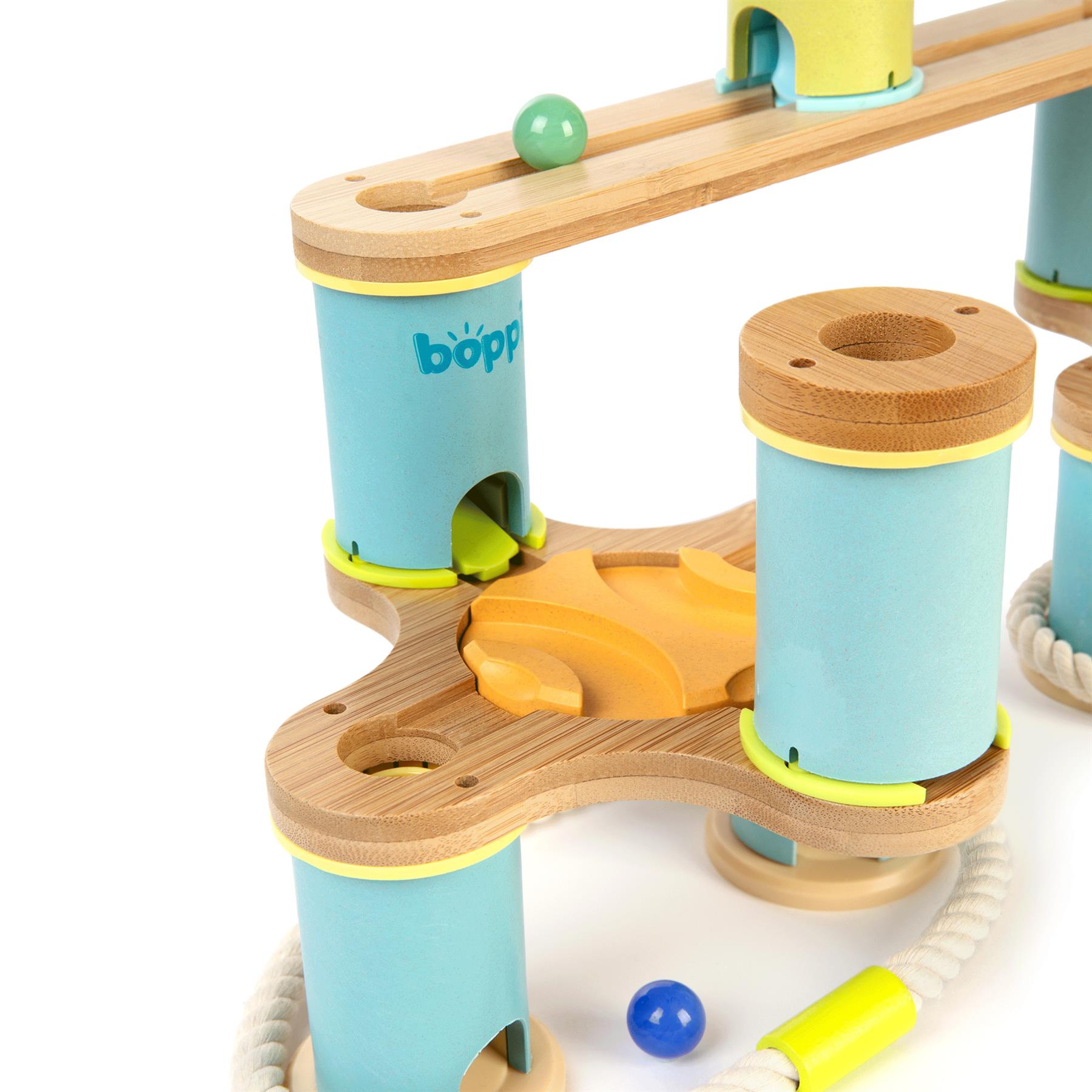 Kugelbahn Umweltfreundlich Holz Bambus Rennen Kinder Bildungs Spielset boppi - Bild 75 von 76