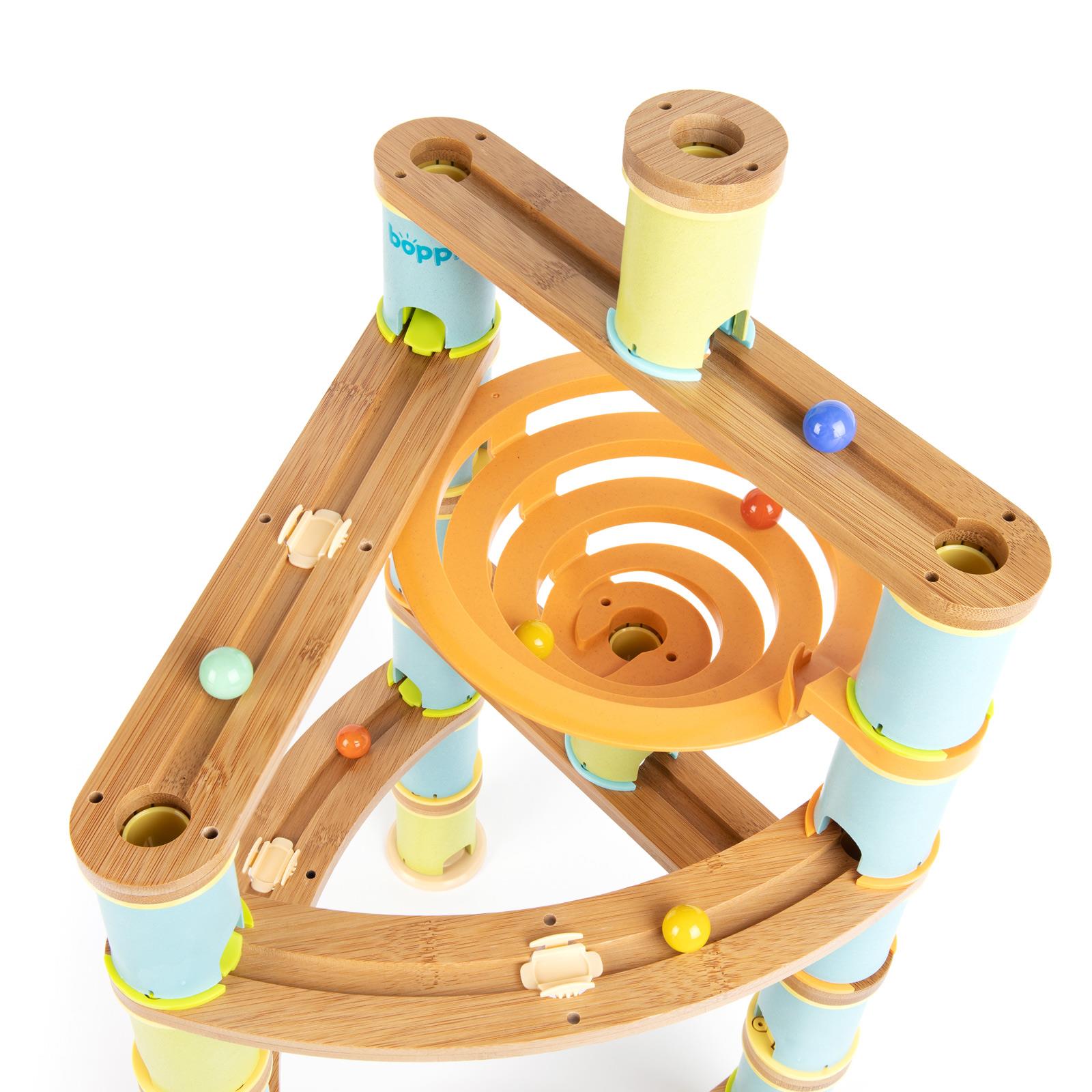 Kugelbahn Umweltfreundlich Holz Bambus Rennen Kinder Bildungs Spielset boppi - Bild 21 von 76