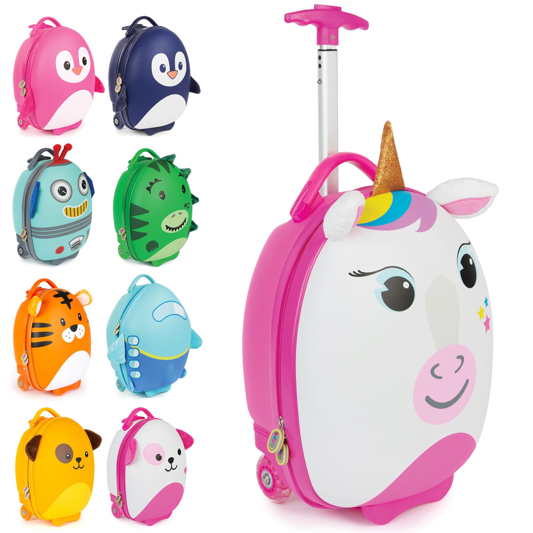 Kids Luggage boppi Tiny Trekker Holiday Cabin Bag Childrens Roller Travel Cases - Picture 133 of 138