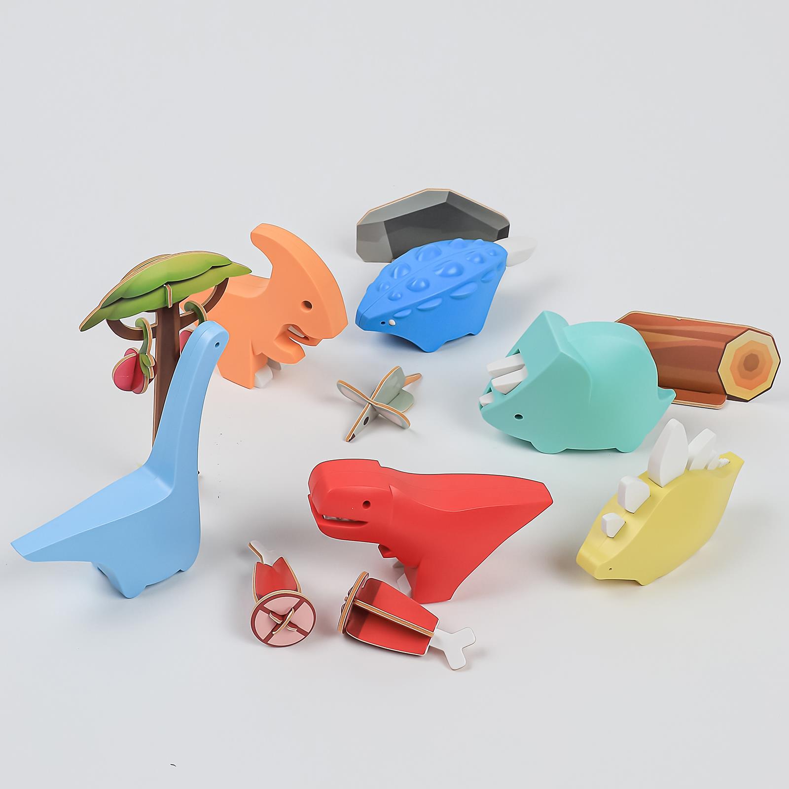 Rompecabezas de dinosaurios 3D dinosaurios magnéticos + juguetes inquietos para bebés - Imagen 147 de 149