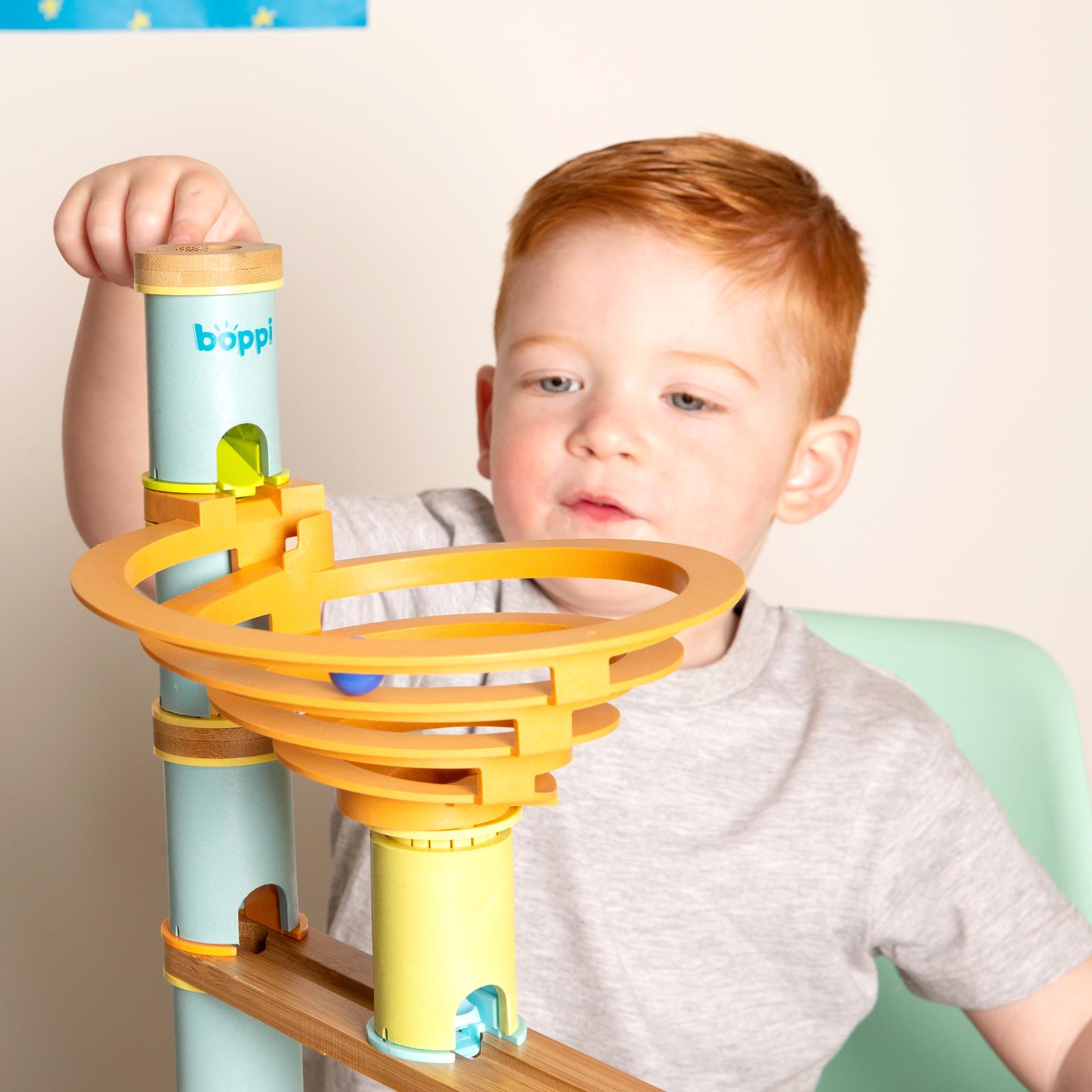 Kugelbahn Umweltfreundlich Holz Bambus Rennen Kinder Bildungs Spielset boppi - Bild 65 von 76