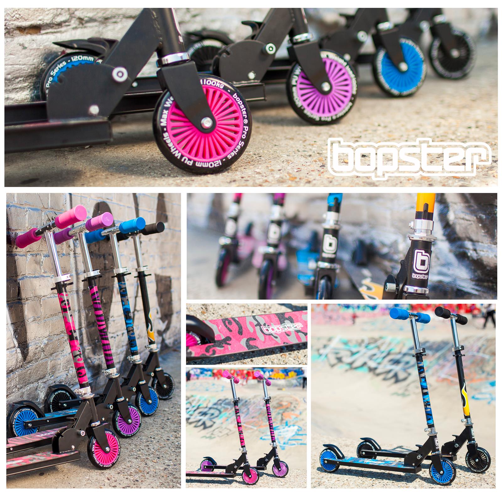 Scooter para niños niños niñas plegable 2 ruedas niños calle empuje patada scooter nuevo - Imagen 21 de 57
