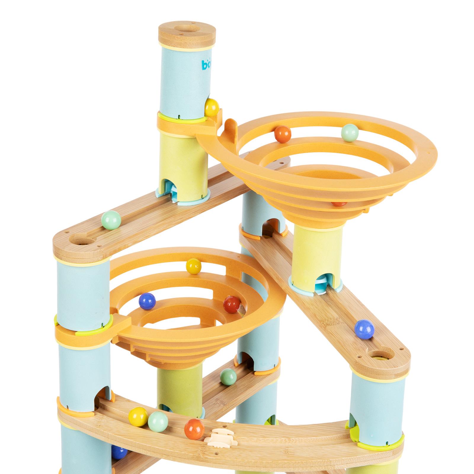 Kugelbahn Umweltfreundlich Holz Bambus Rennen Kinder Bildungs Spielset boppi - Bild 32 von 76