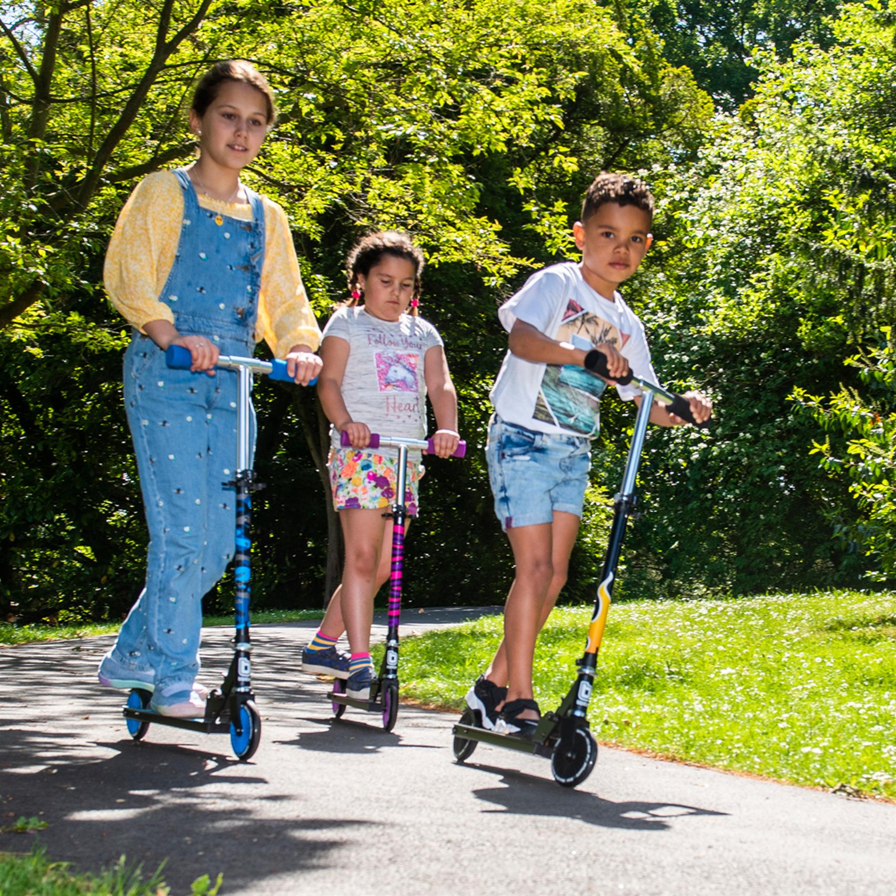 Scooter para niños niños niñas plegable 2 ruedas niños calle empuje patada scooter nuevo - Imagen 23 de 57