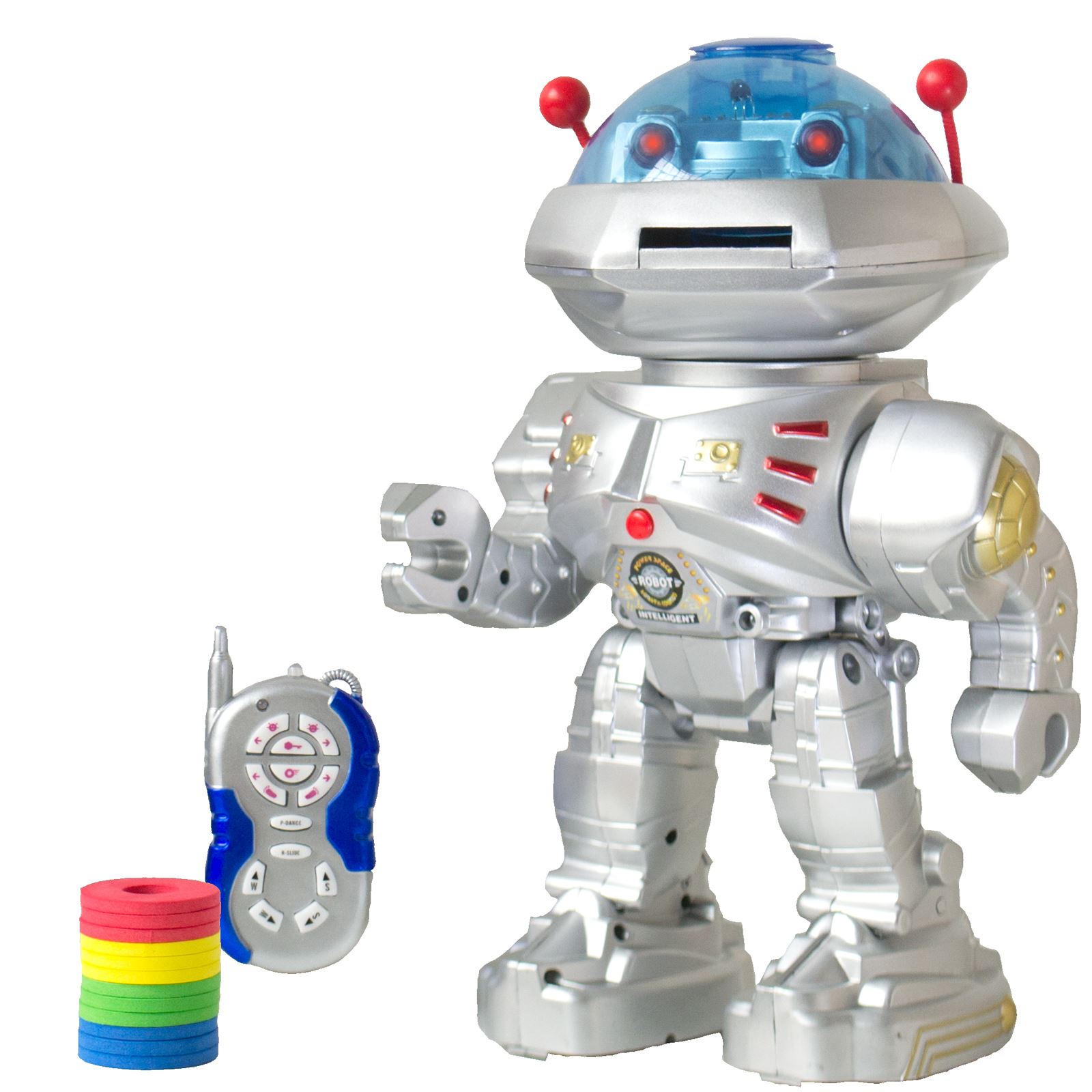 Remote Control RC Robot Disc Firing Walking Talking Dancing LightUp Kids Space eBay