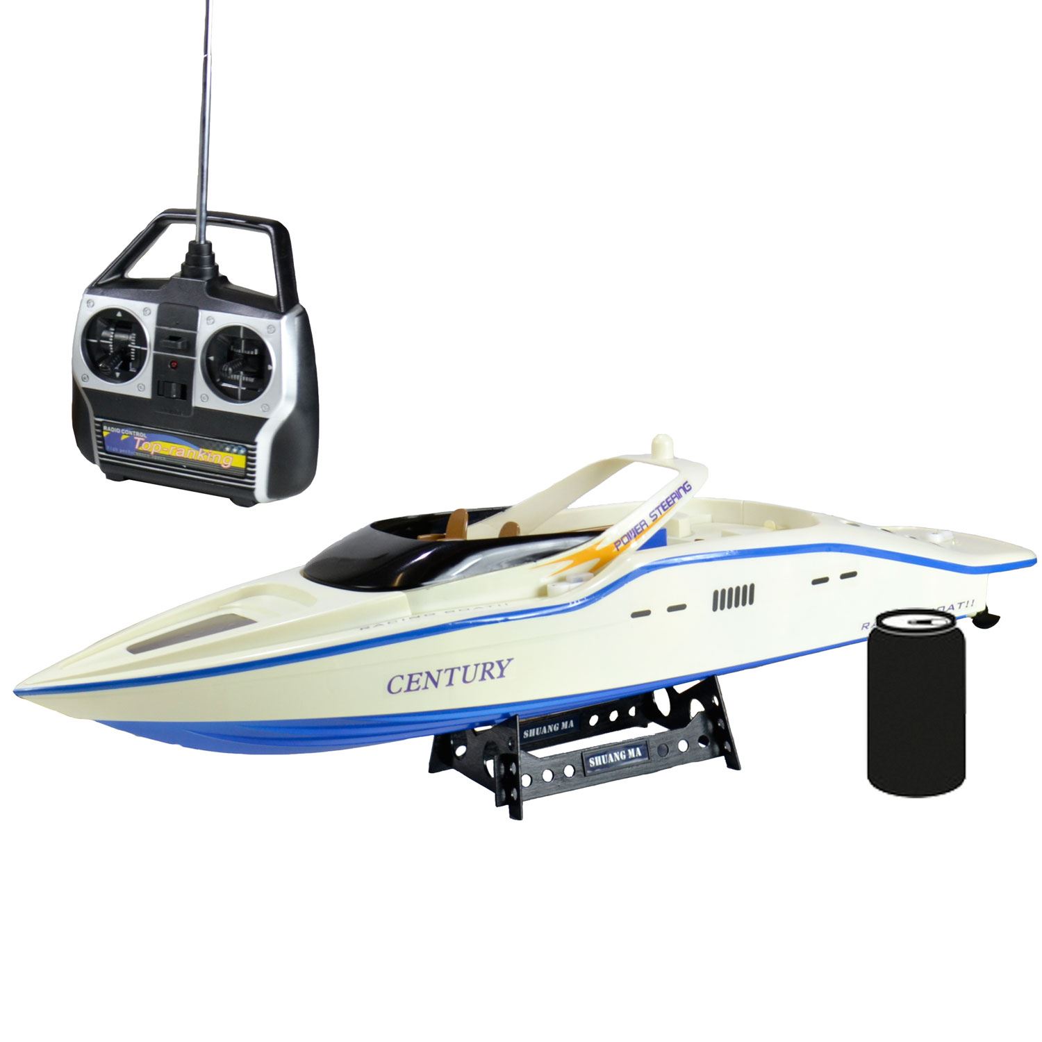 High Speed Radio Remote Control RC Century Racing Speed Boat White eBay